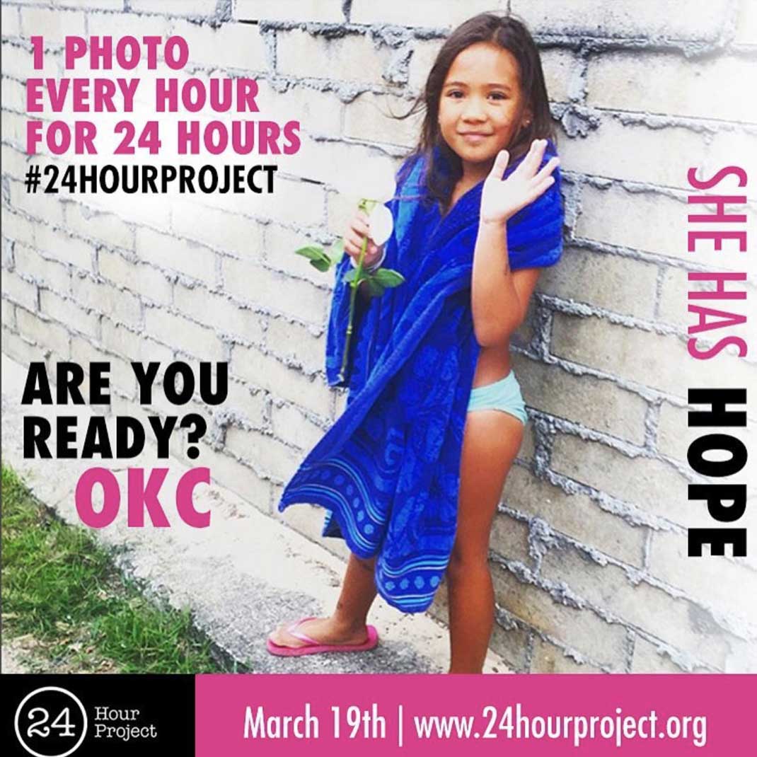 Promo image for 2106 version of 24 Hour Project to promote She Has Hope